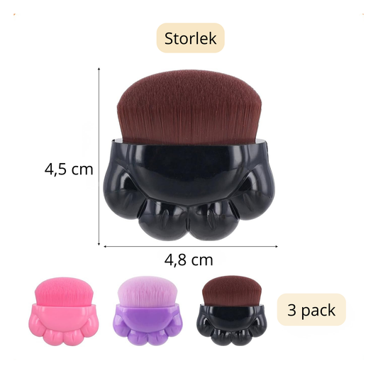 3-pack balmborstar för tass & nos – perfekt för hundvård