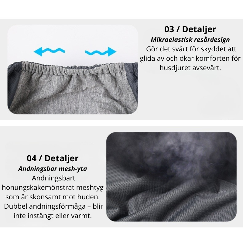 Hanhundsblöja / Bellyband – skyddsbyxa för markering & läckage