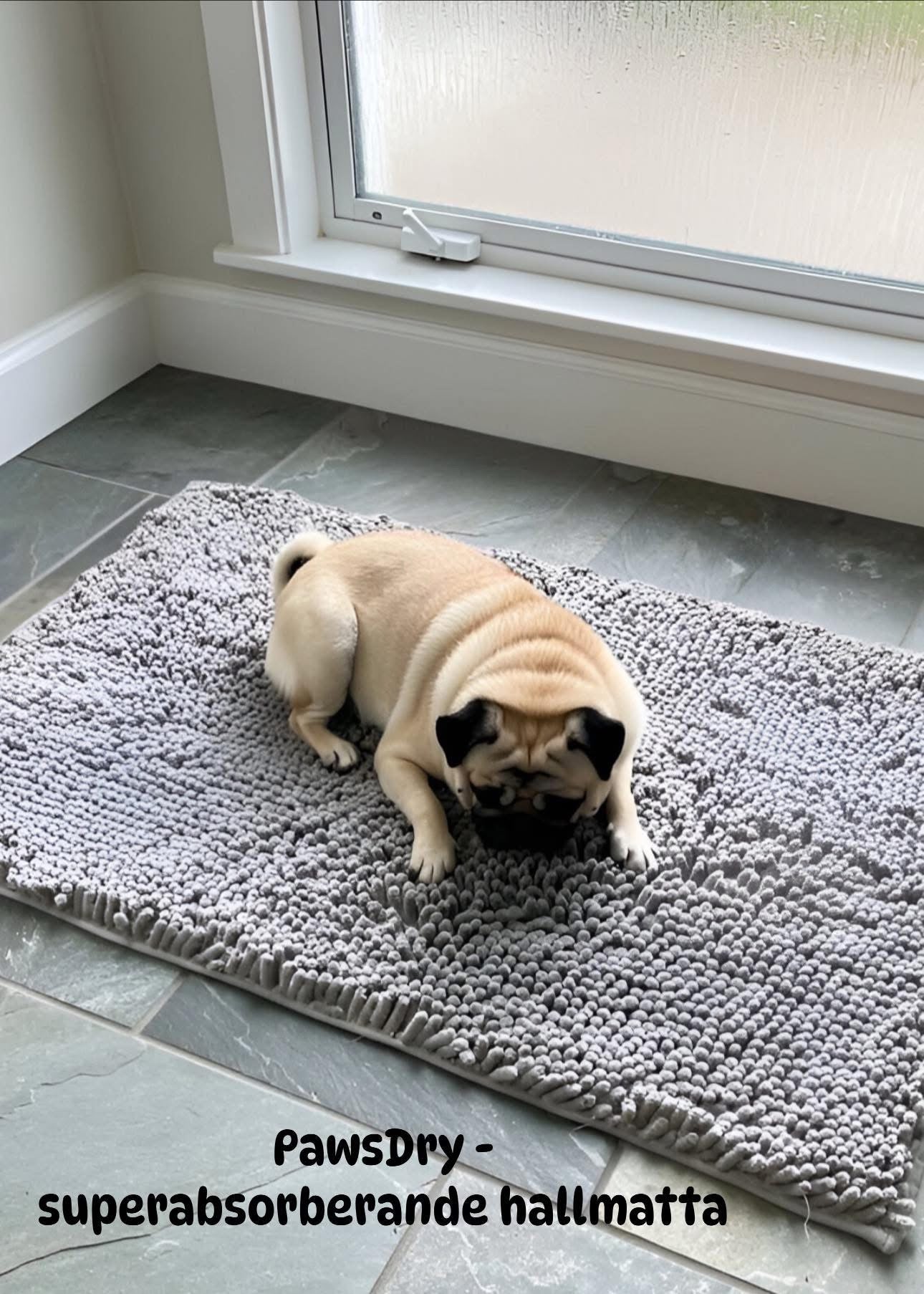 PawsDry™ – Superabsorberande Hallmatta för Våta & Smutsiga Tassar