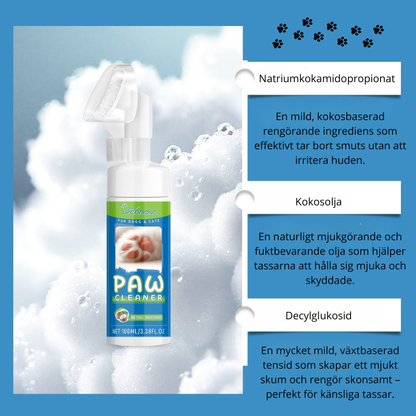 PawFoam – vårdande tassrengöring med skum och borste