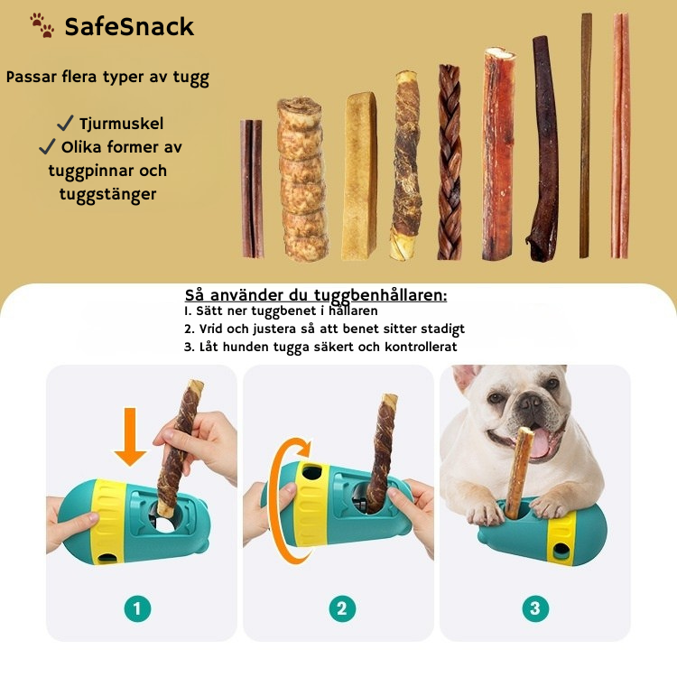 SafeSnack – aktiveringsleksak & tuggskydd i ett
