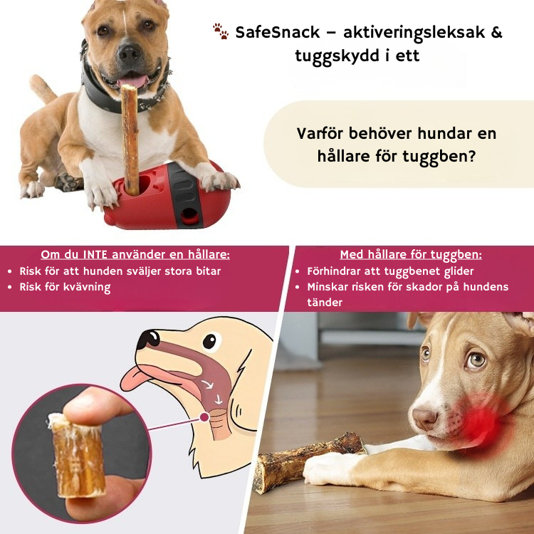 SafeSnack – aktiveringsleksak & tuggskydd i ett